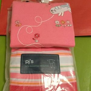 GAP girls long sleeve doggie PJs